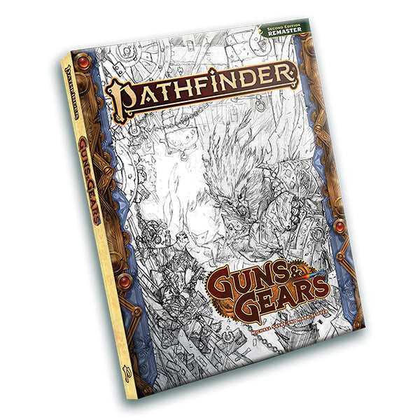 Pathfinder RPG, 2e: Guns & Gears Sketch Cover (Remastered)