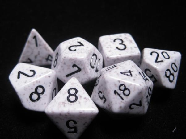 Chessex Dice: Speckled Poly Set (7) - Select Colors