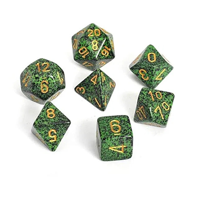 Chessex Dice: Speckled Poly Set (7) - Select Colors