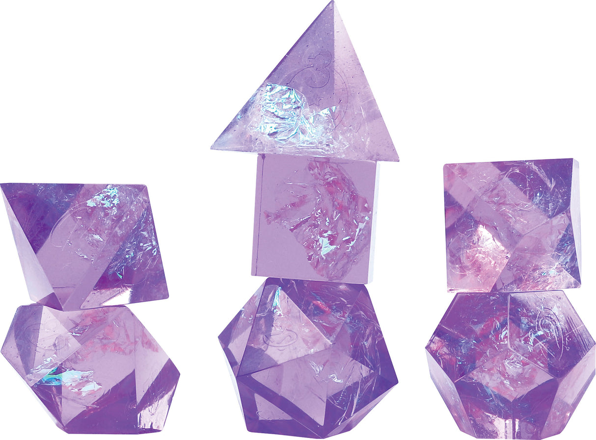Sirius Dice RPG Dice Set (7): Cloak & Dagger - Purple