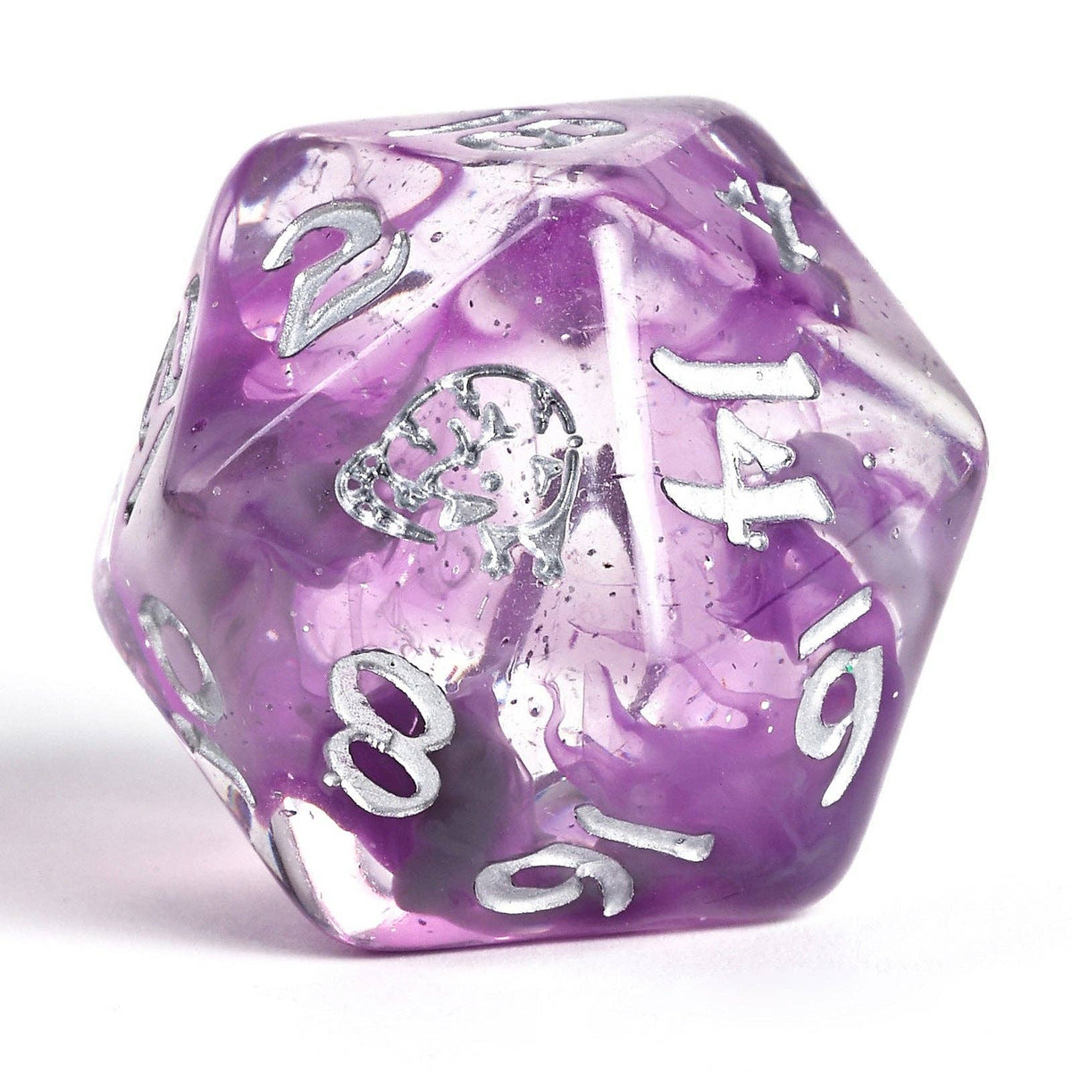 Hymgho Premium Dice - Wyrmforged Rollers Round Edge Resin RPG Dice Set - Opossum