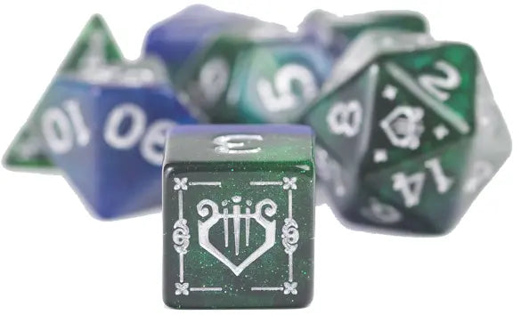 Sirius Dice D & D Adventure Dice Set Bard: Blue Dice