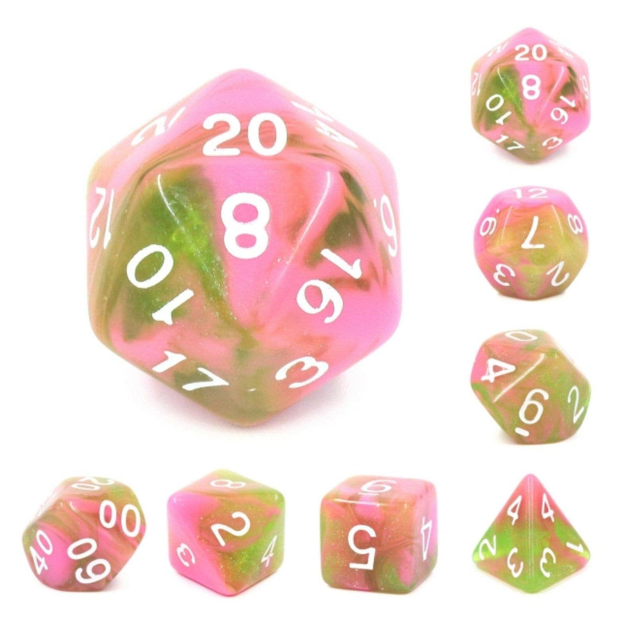 Foam Brain: Apple Taffy RPG Dice Set