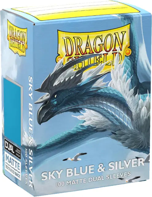 Dragon Shield: (100) Matte Dual Sky Blue & Silver