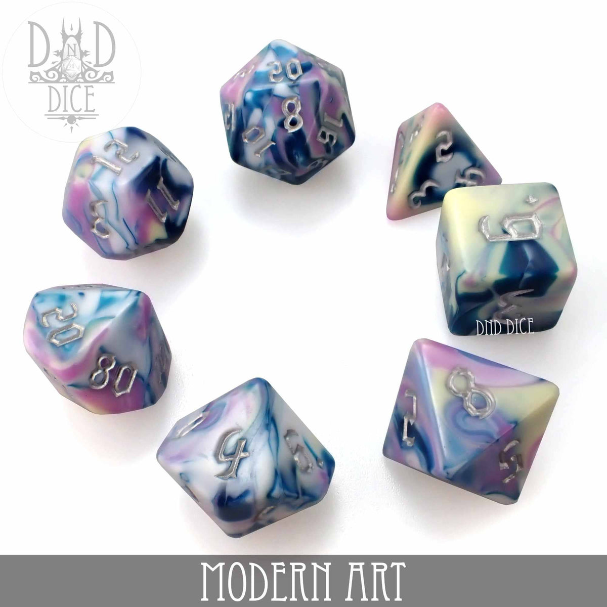 DND Dice - Modern Art