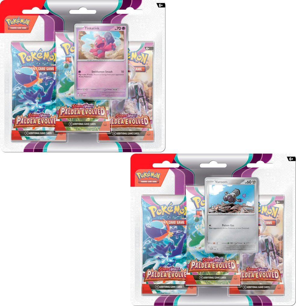 Pokemon TCG: Scarlet & Violet - Paldea Evolved Three-Booster Blister