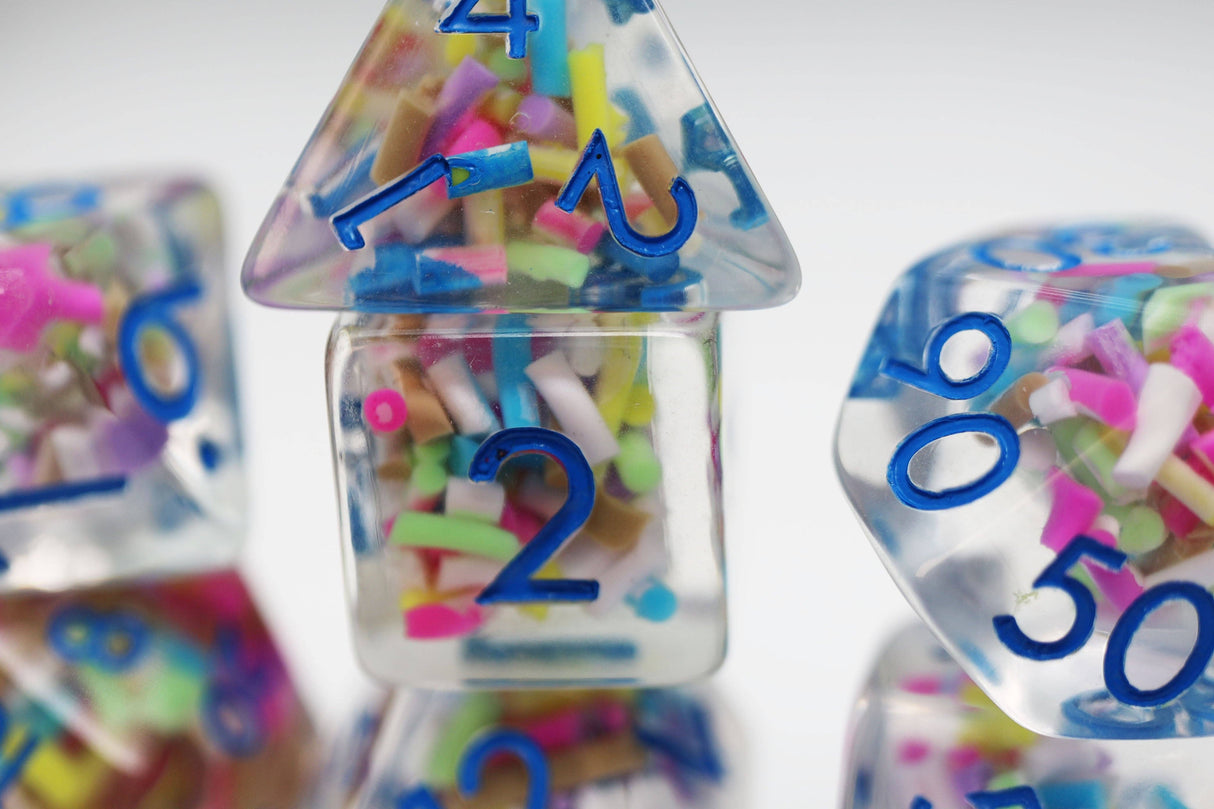 Foam Brain: Ice Cream Sprinkles RPG Dice Set