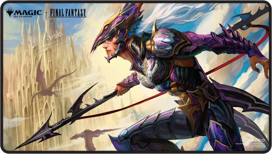 Ultra Pro: Magic The Gathering- FINAL FANTASY Kain, Traitorous Dragoon Black Stitched Playmat