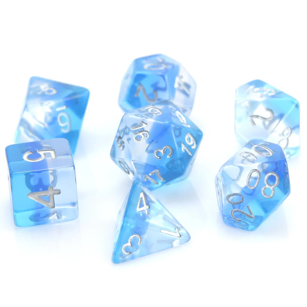 Die Hard Dice: 7pc RPG Set - Translucent Ice Storm