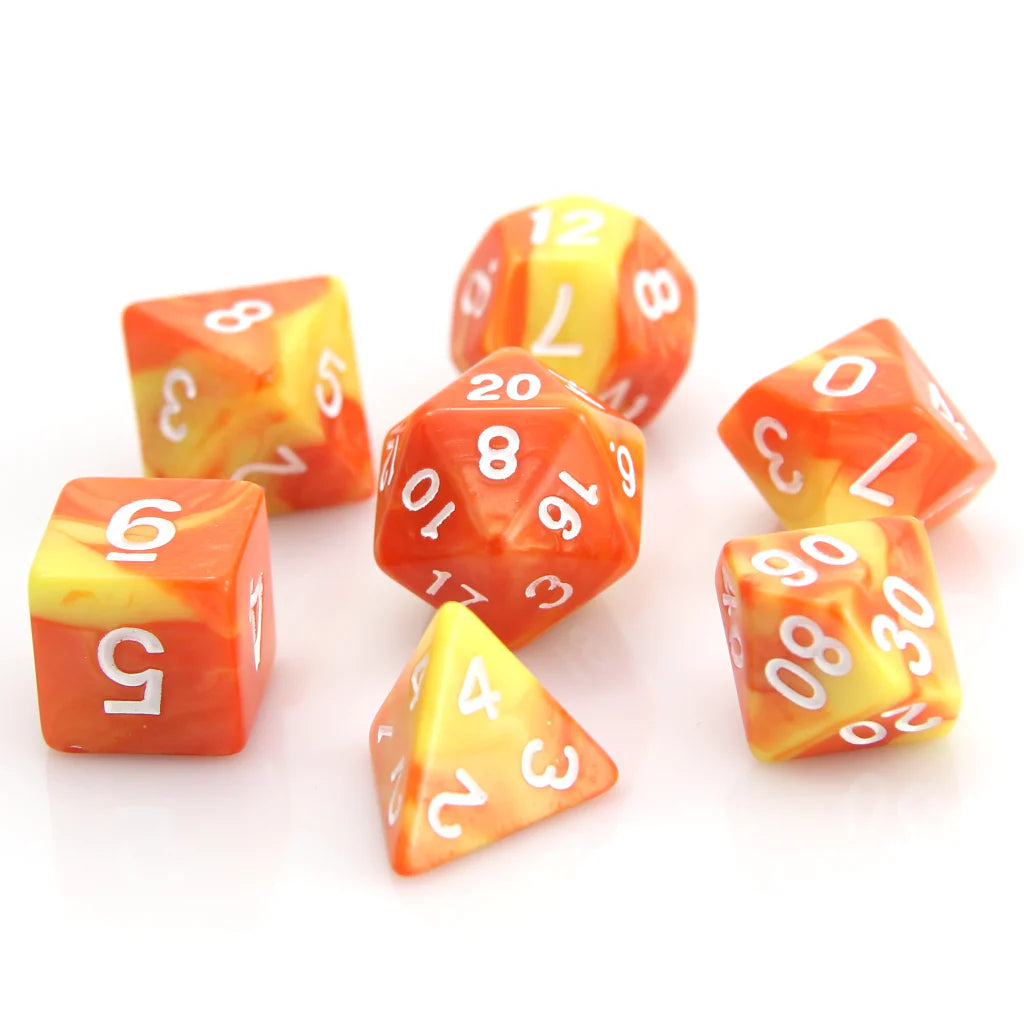 Die Hard Dice: 7pc RPG Set - Fireball
