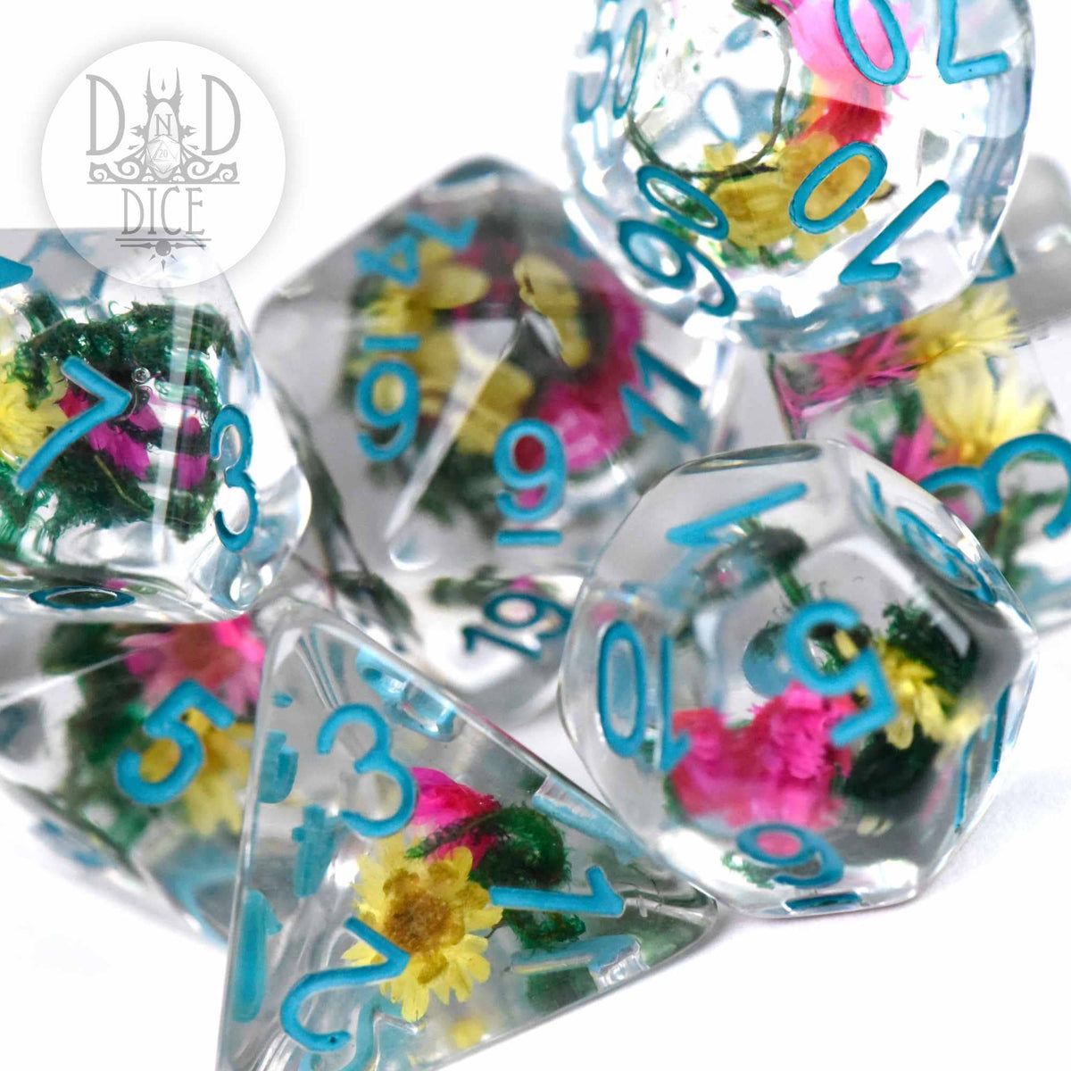 DND Dice - Vintage Bloom