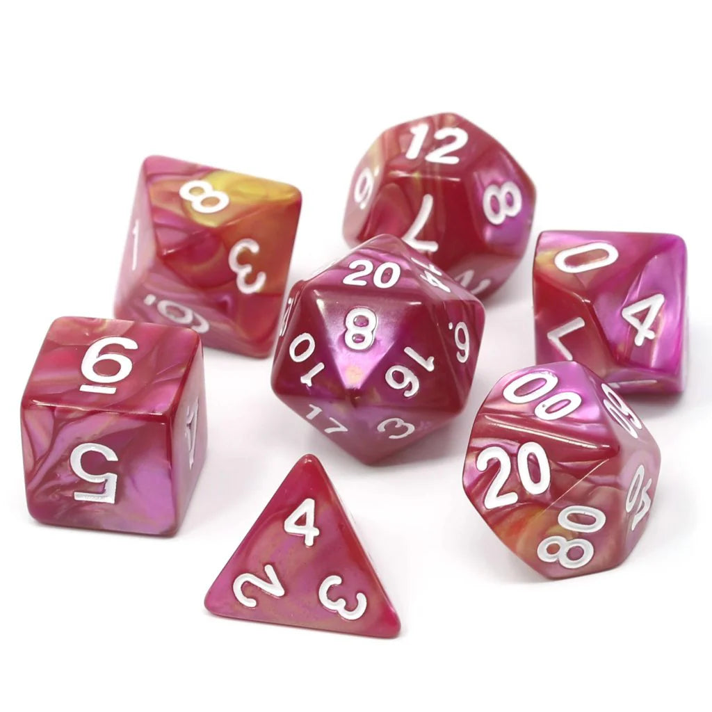 Die Hard Dice: 7pc RPG Set - Cursed Rose