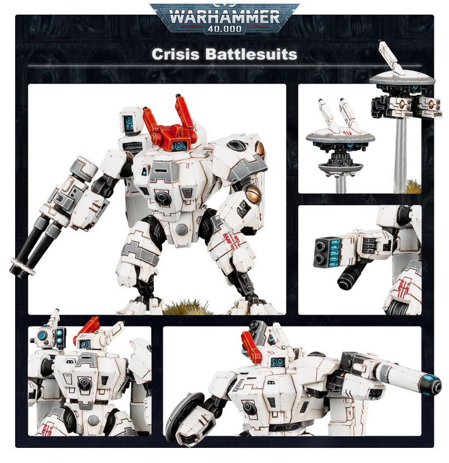 Warhammer 40,000 T'au Empire Crisis Battlesuits