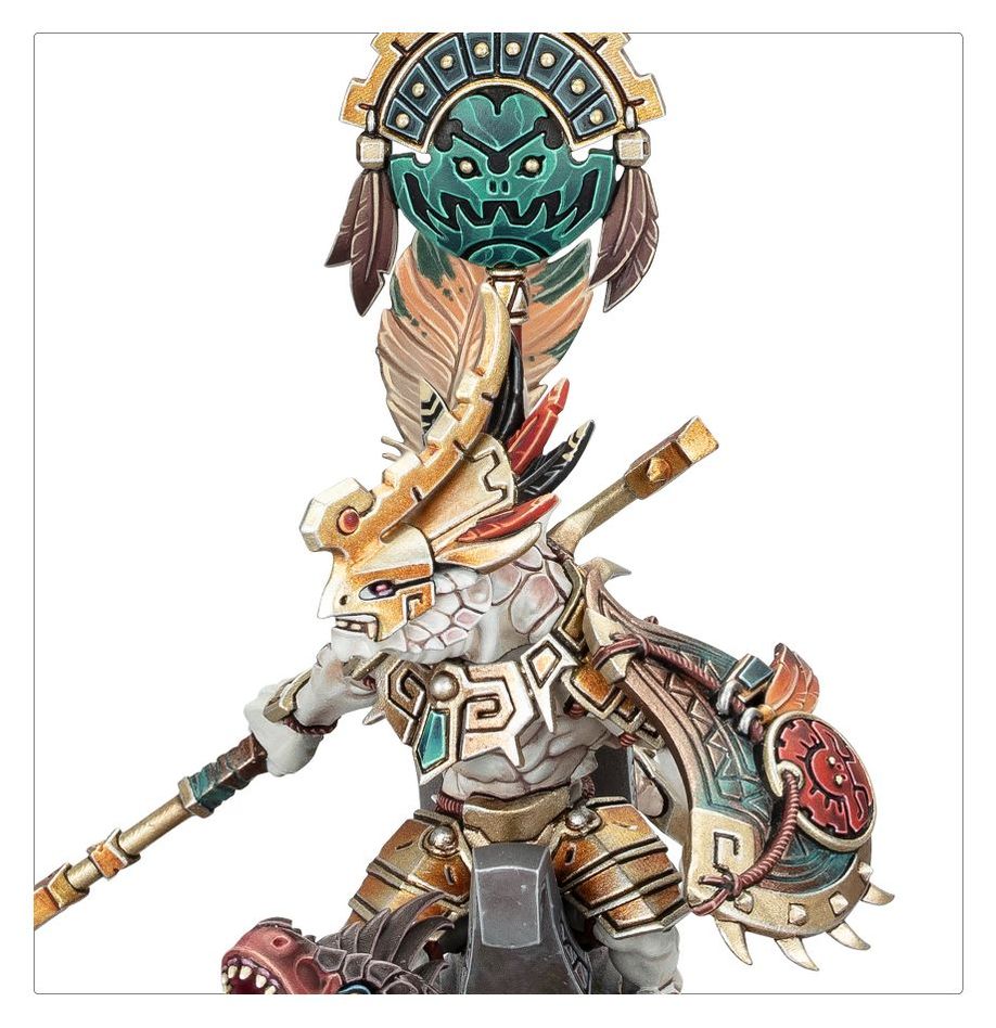 Warhammer Age of Sigmar Seraphon: Saurus Scar-Veteran on Aggradon