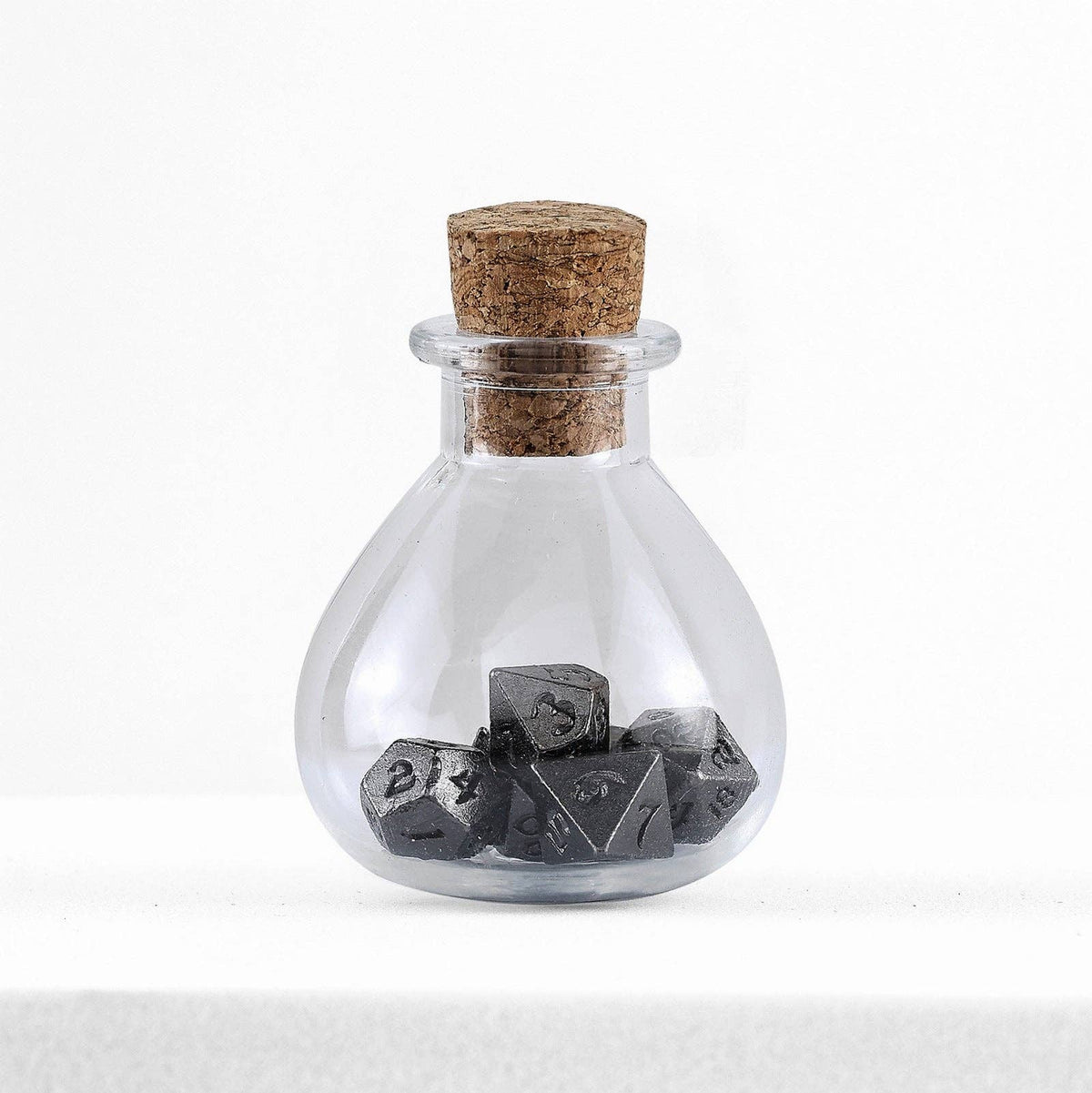 Hymgho Premium Dice - Unseelie Mini Metal RPG Dice Set - Gunmetal