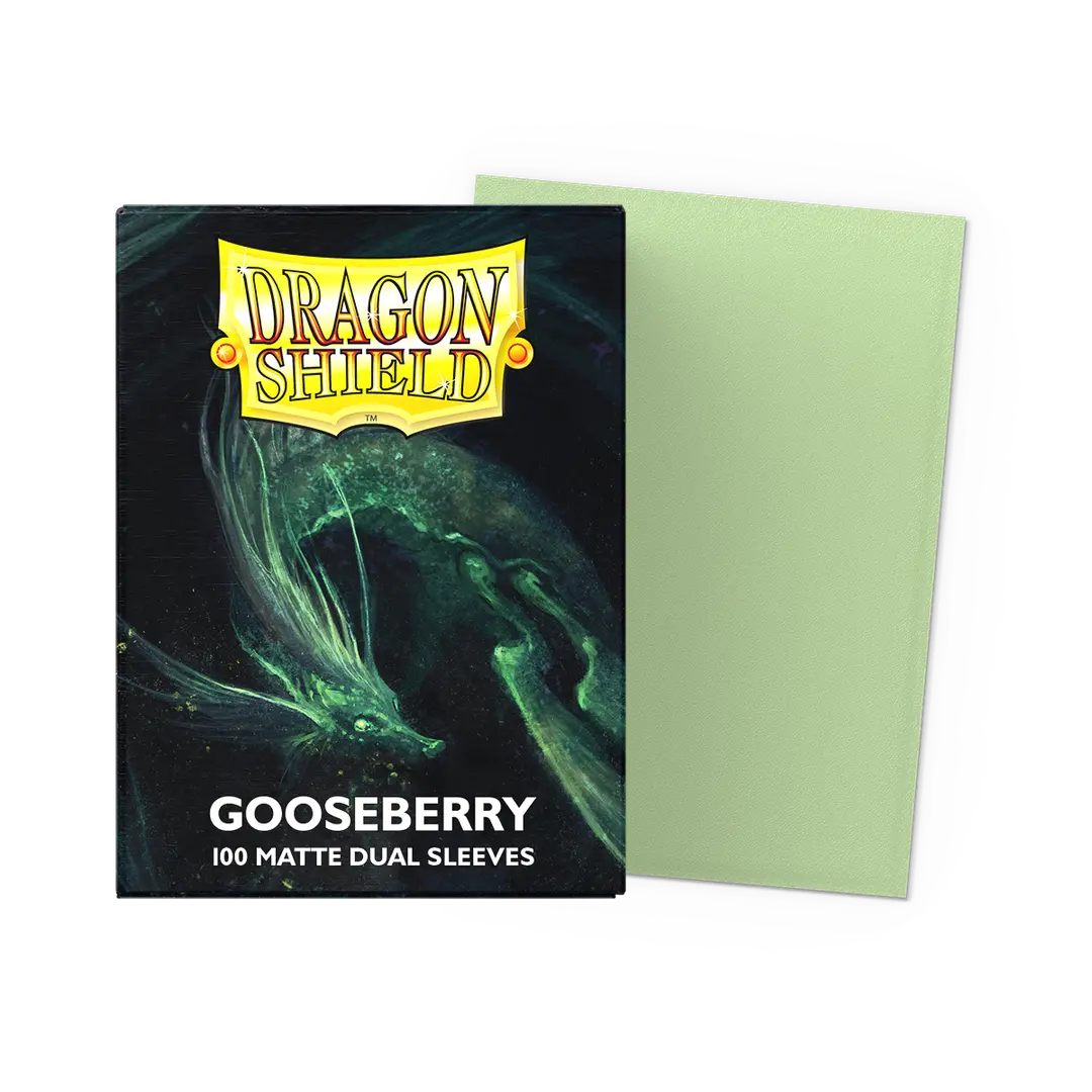 Dragon Shields: (100) Matte Dual - Gooseberry
