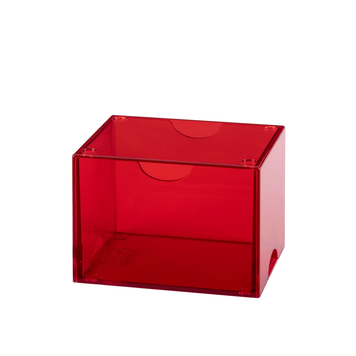 Dragon Shield Deckbox: 100+ Strongbox- Clear Red