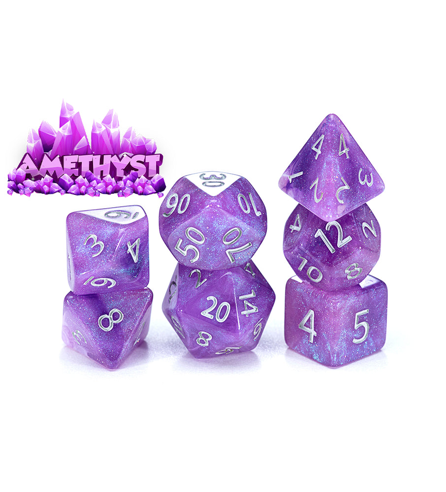 Gate Keeper Dice: Amethyst Aether Dice 7 Die Set