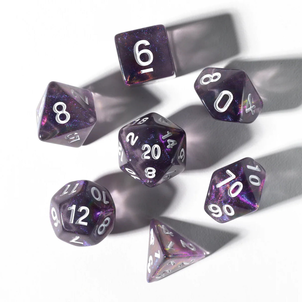 Sirius Dice RPG Dice Set (7): Treasure Series - Amethyst