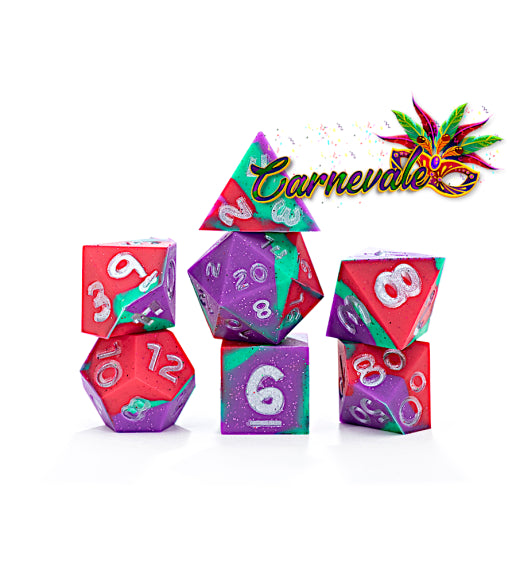 Gate Keeper “Carnevale” 16mm Silicone Anti-Stress 7 Set Dice