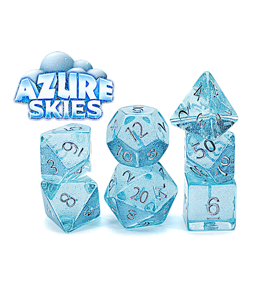 Gate Keeper Dice: Azure Skies Holographic Dice 7 Die Set