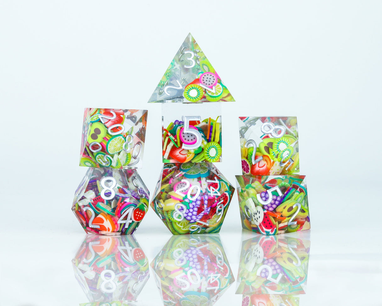 Sirius Dice RPG Dice Set (7): Sharp Fruit