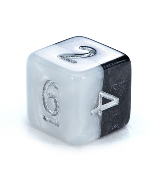 Gate Keeper Dice: Yin Yang Black & White Supernova Dice 12d6