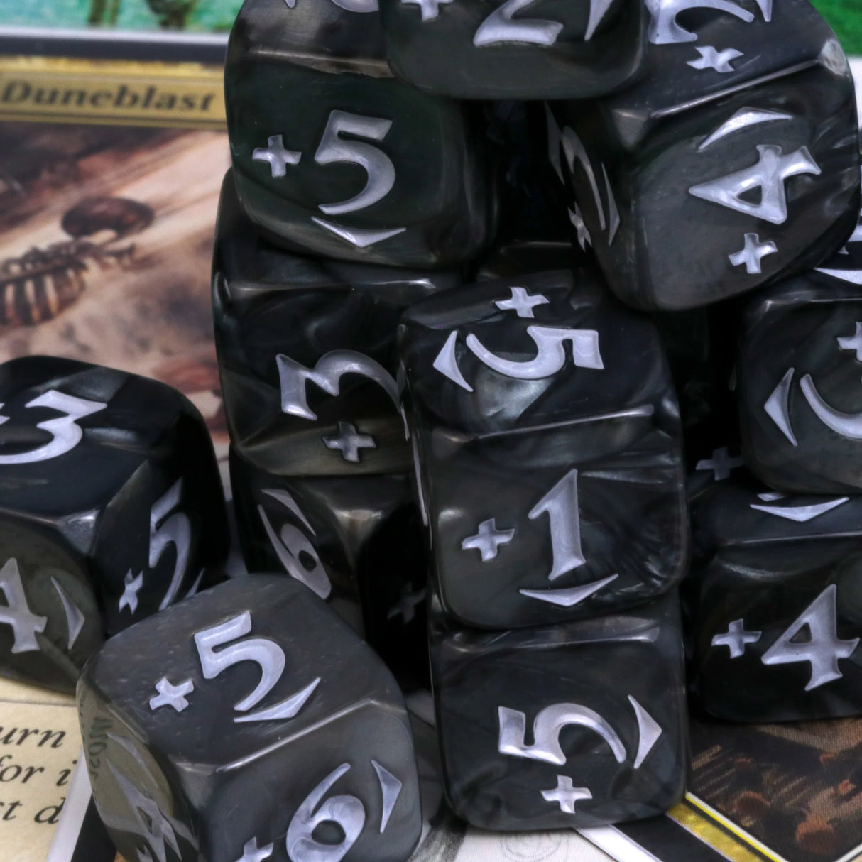 Die Hard Dice: MtG Spindown Counters - Plus Power Pack - Black