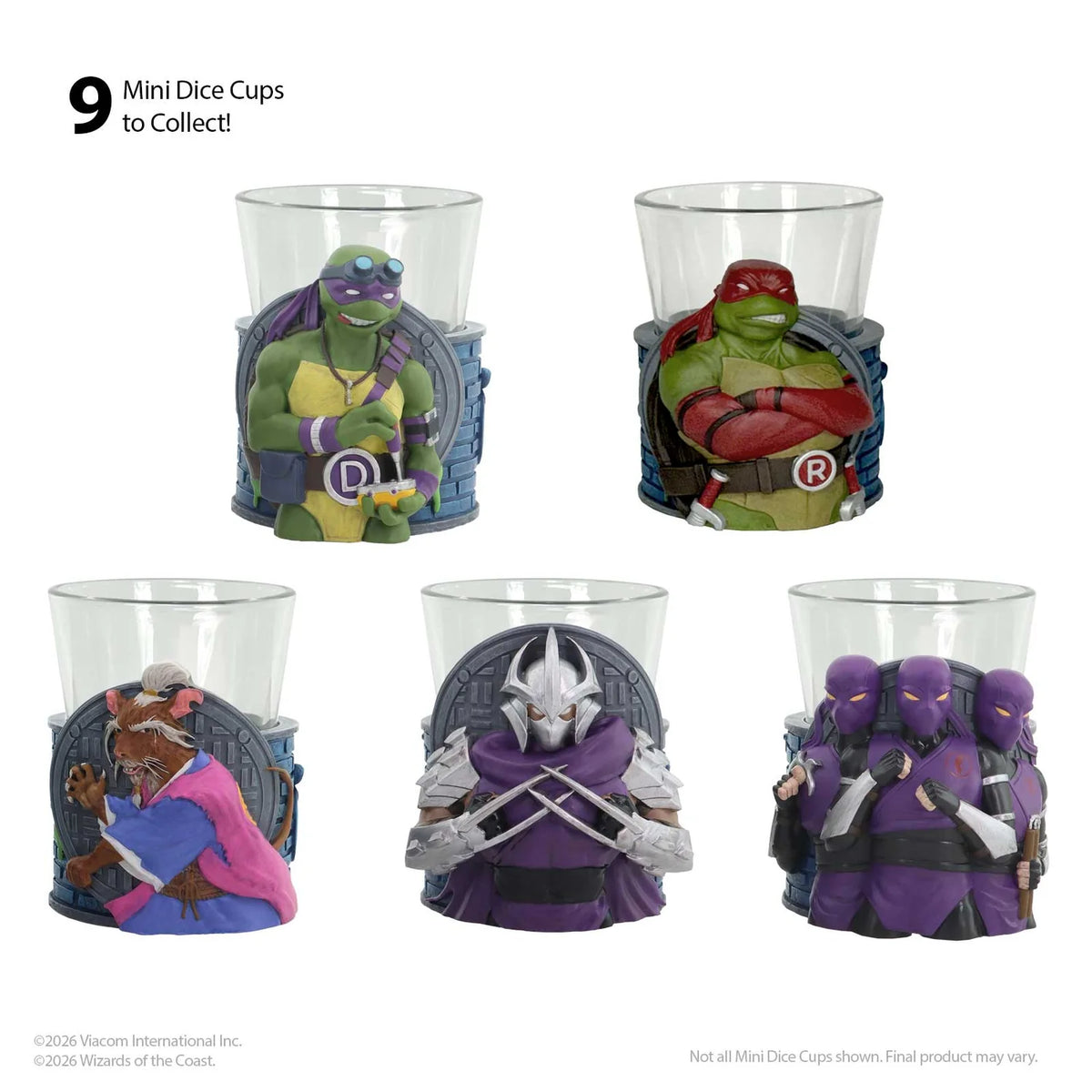 Sirius Dice Mutant Ninja Turtles Mini Dice Cups