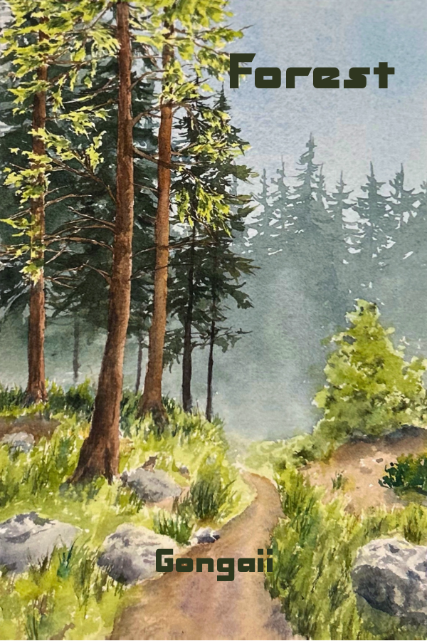 Magic the Gathering CCG: 2025 Gongaii Custom Lands (Set of 5)