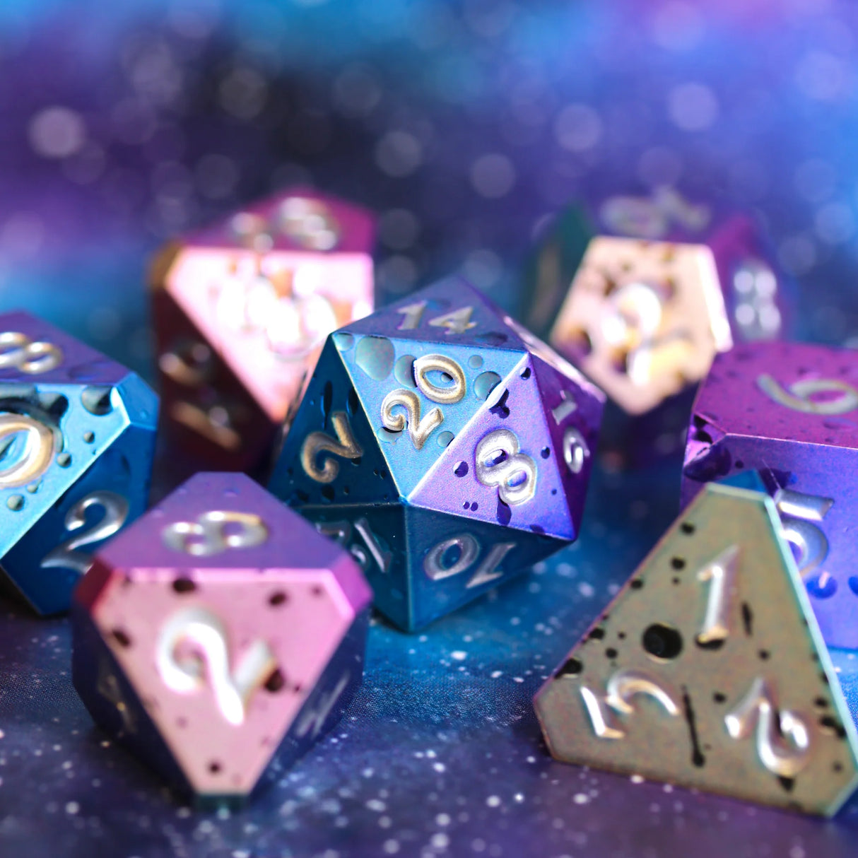 Die Hard Dice: 7pc RPG Set - Nebula Rain