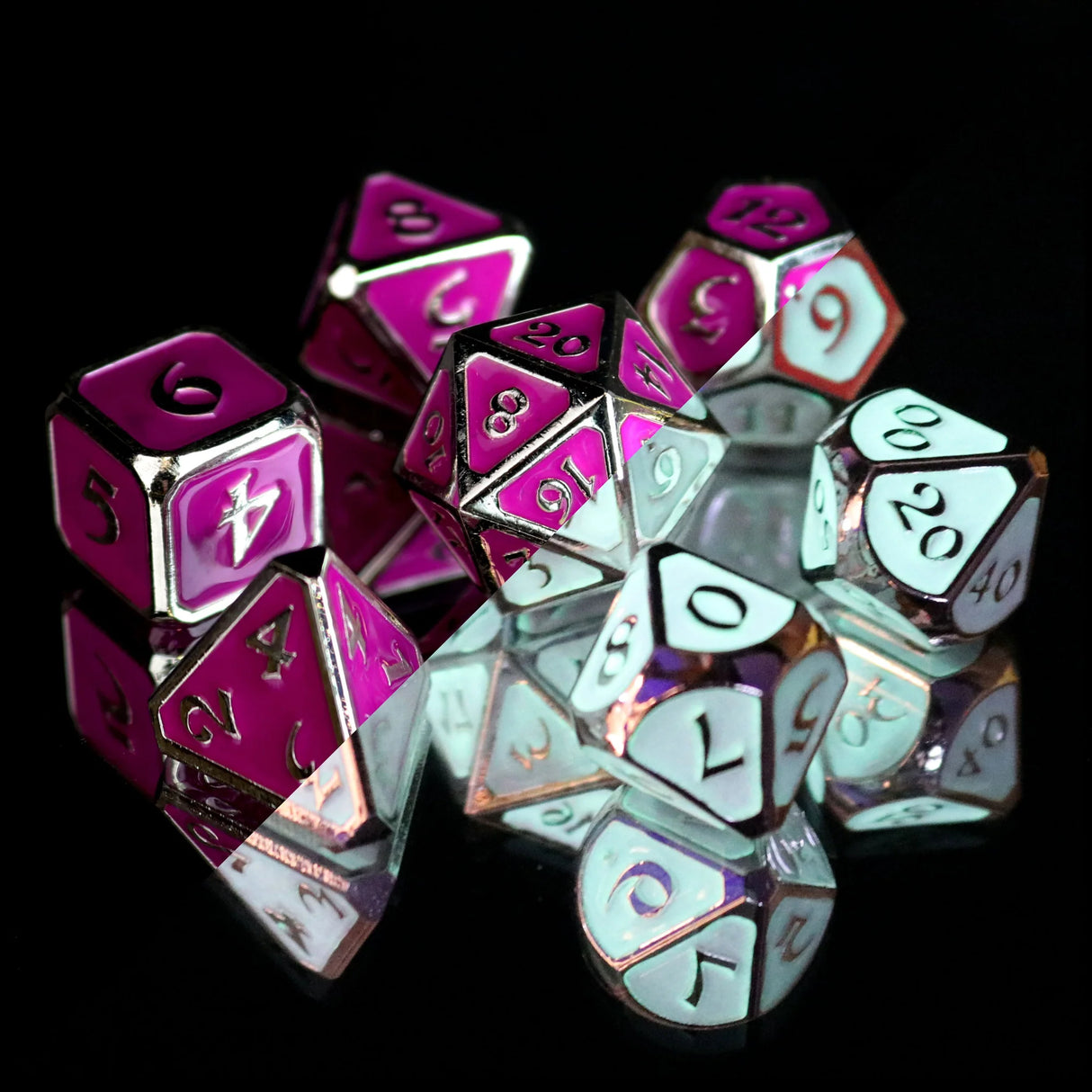 Die Hard Dice 7pc RPG Set - AfterDark Mythica Neon Haze