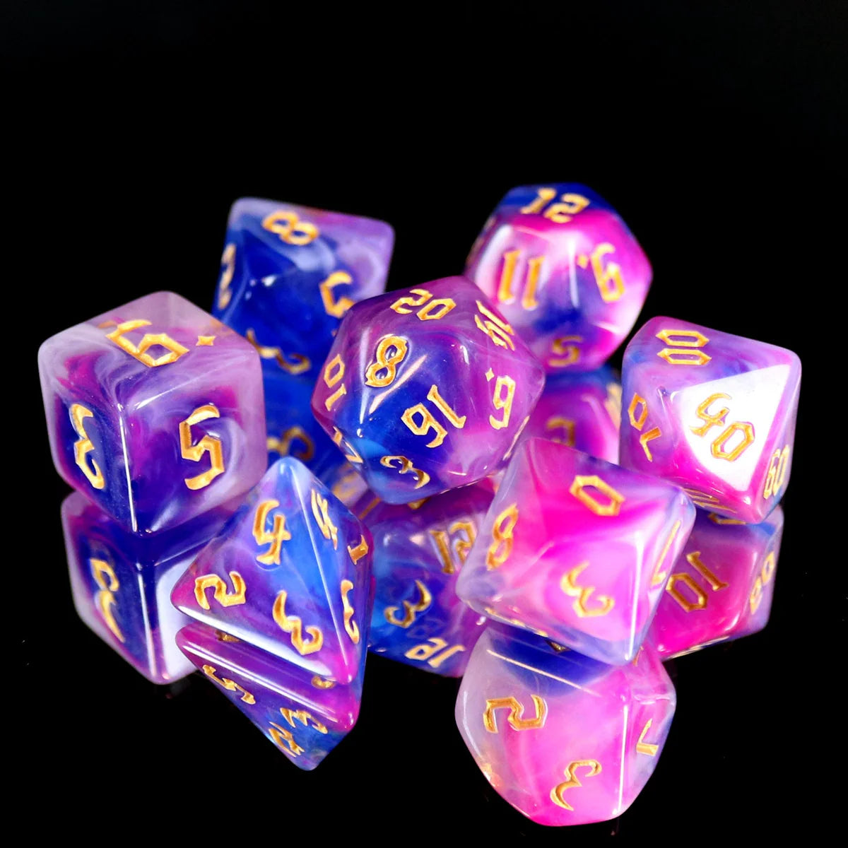Die Hard Dice: 7pc RPG Set - Rose Gold
