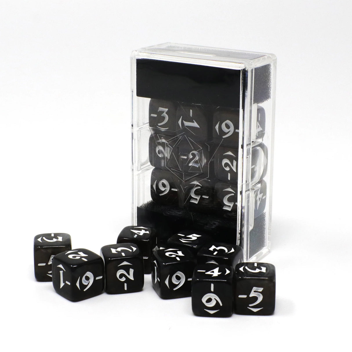 Die Hard Dice: MtG Spin Down Counters - Negative Power Pack - Black