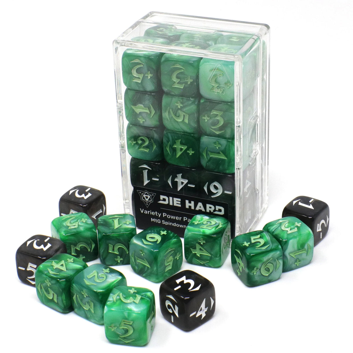 Die Hard Dice: MtG Spindown Counters - Variety Power Pack - Green