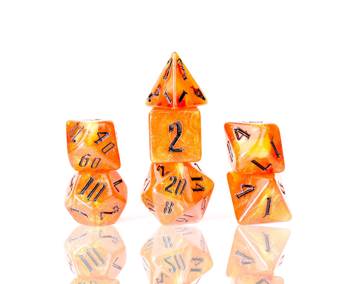 Sirius Dice RPG Dice Set (7): Fire Nebula