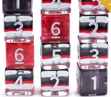Gate Keeper Dice: Magma Dice Eclipse Dice 12d6