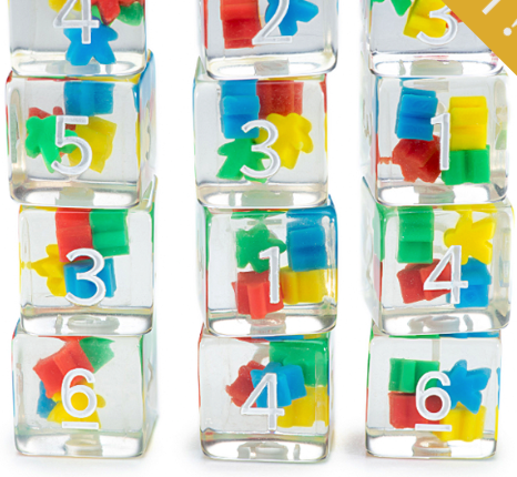 Gate Keeper Dice: Meeple Dice Inclusion Dice 12d6