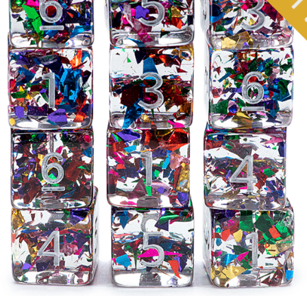 Gate Keeper Dice: Stained Glass Inclusion Dice 12d6