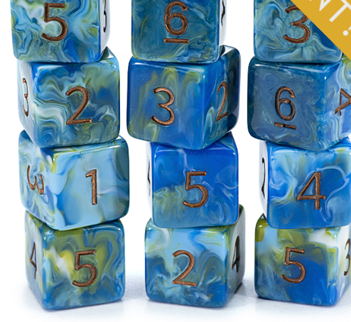 Gate Keeper Dice: Starry Night Van Gogh Dice 12d6