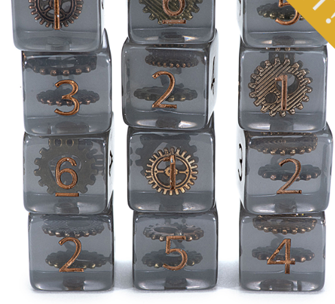 Gate Keeper Dice: Steampunk Inclusion Dice 12d6
