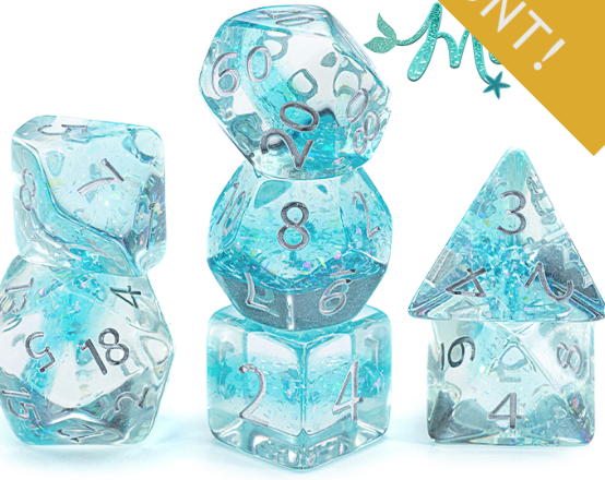 Gate Keeper Dice: Mermaid Holographic Dice 7 Die Set