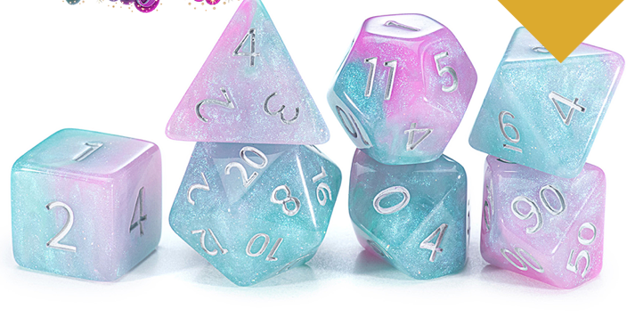 Gate Keeper Dice: Mintgenta Aether Dice 7 Die Sett
