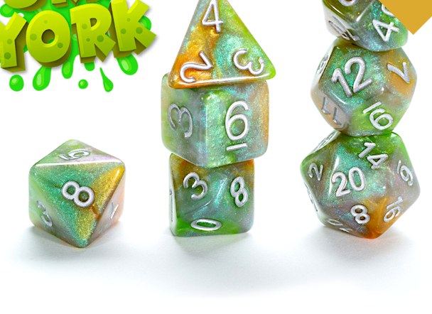 Gate Keeper Dice: Ork York Aether Dice 7 Die Set