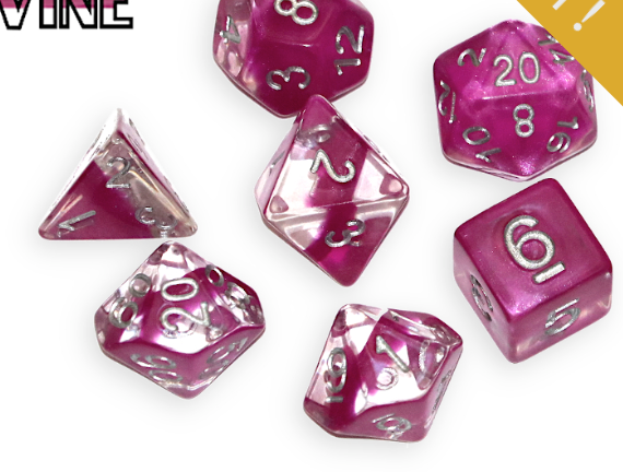 Gate Keeper Dice: Wine Neutron Dice 7 Die Set