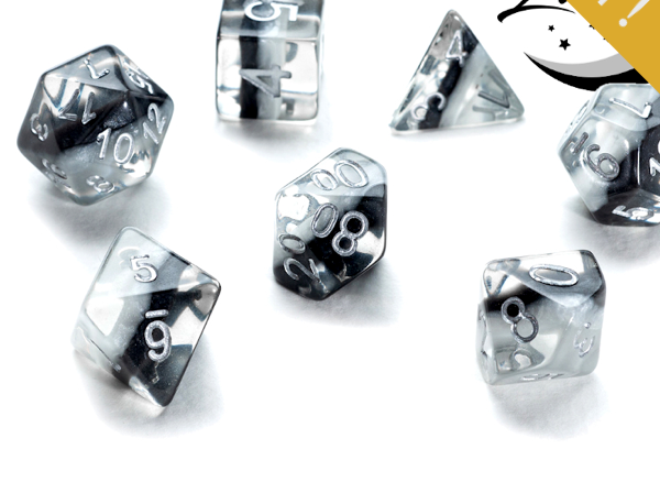 Gate Keeper Dice: Luna Eclipse Dice 7 Dice Set