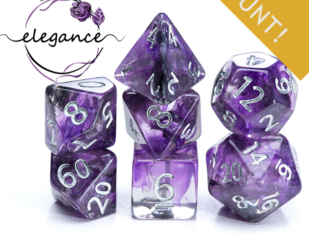 Gate Keeper Dice: Elegance Essence Dice 7 Die Set
