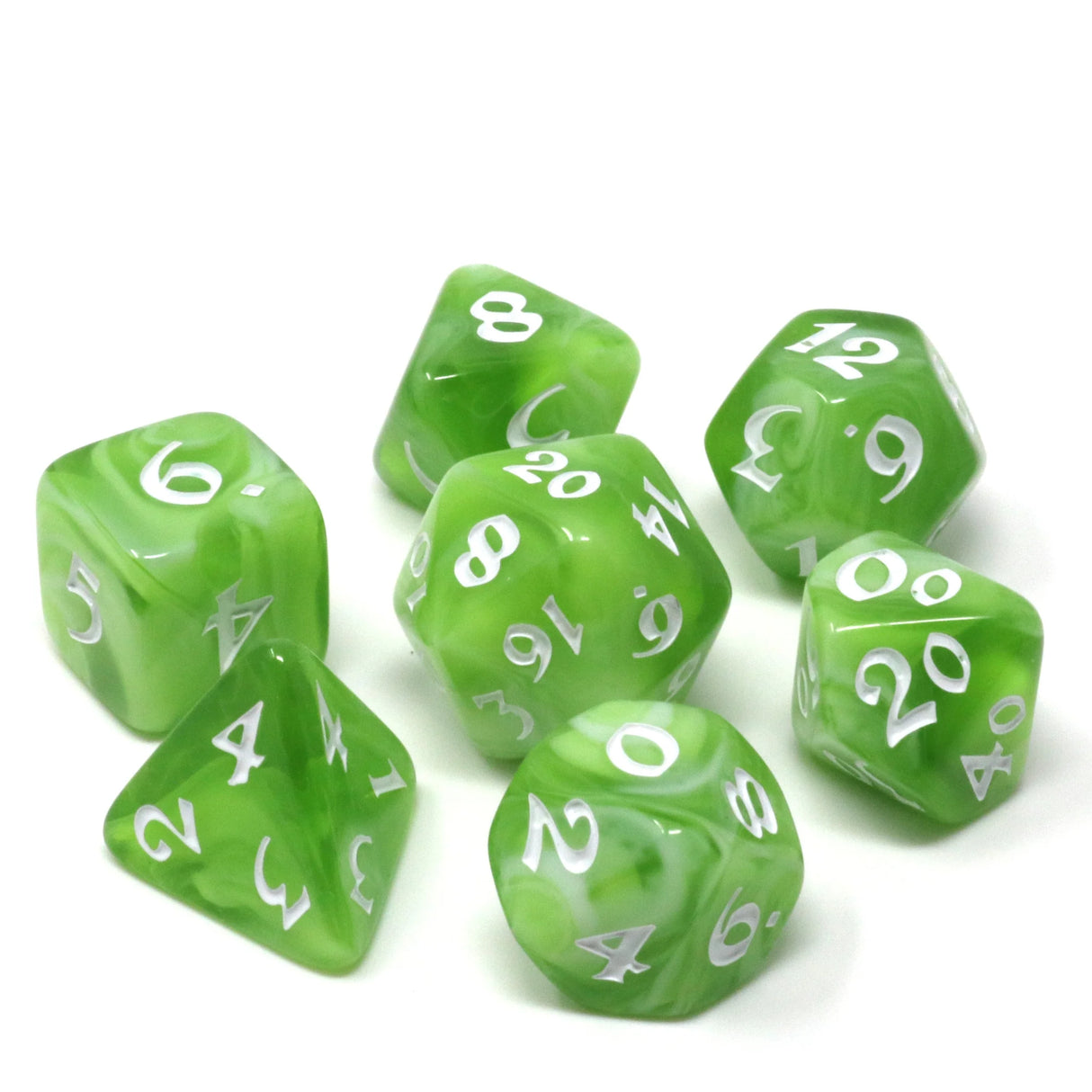 Die Hard Dice: 7pc RPG Set - Verdant Vista