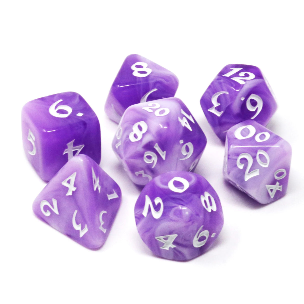 Die Hard Dice: Elessia 7pc RPG Set - Wisteria Winds