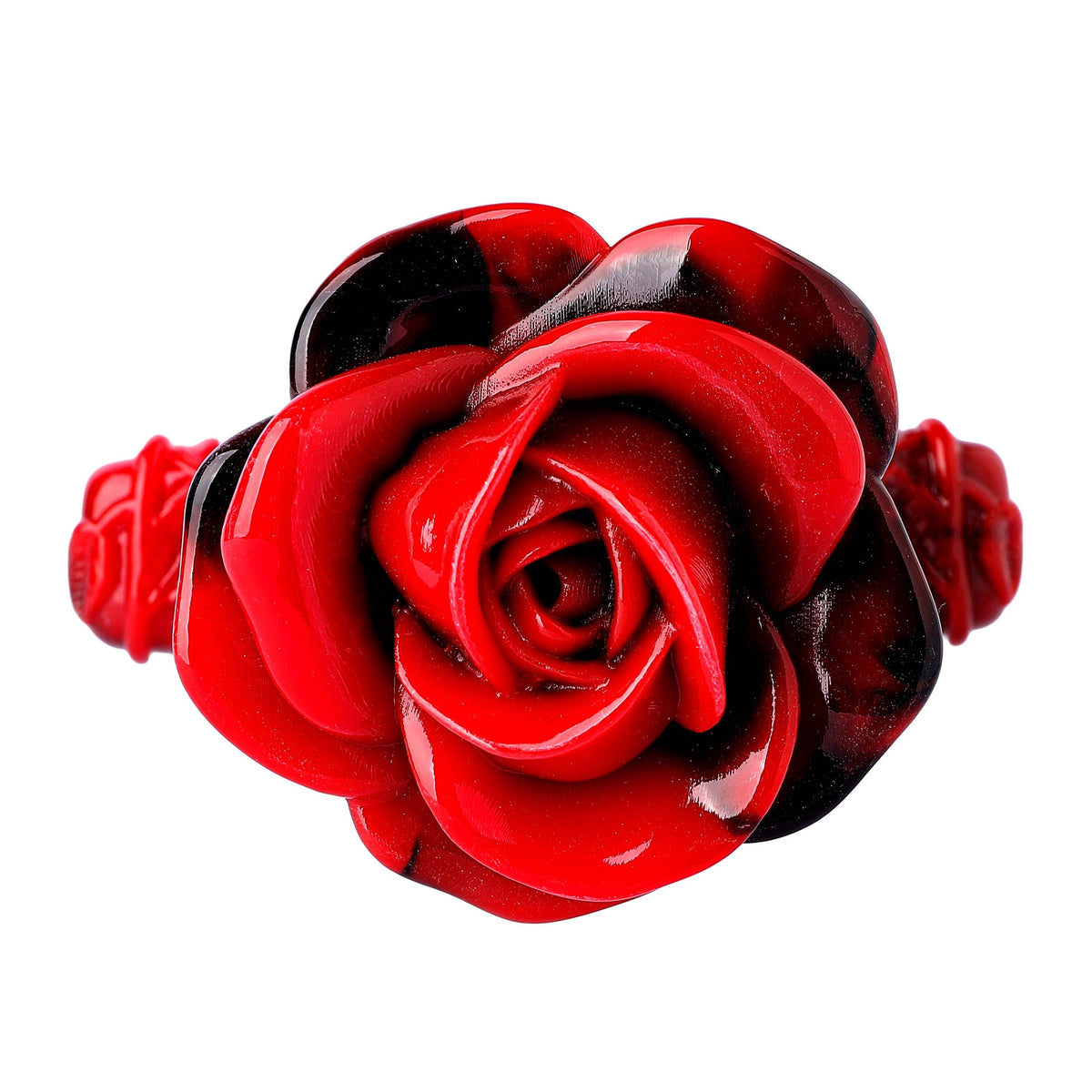 Hymgho Premium Dice - Rose Dagger Resin Dice Case - Red